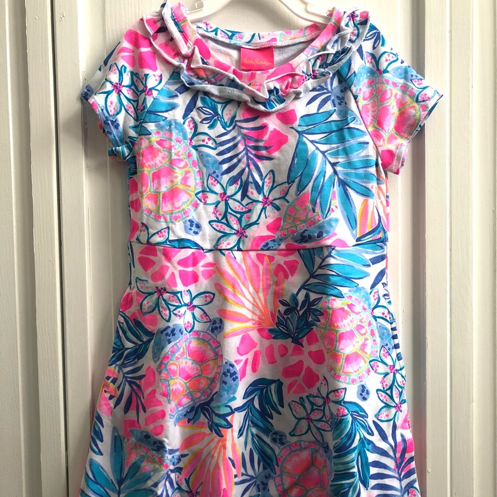 NWT Lilly Pulitzer girl rainforest retreat dress, size M (6-7)